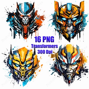 Transformers, logotipo, clipart, png, design de camiseta, estilo graffiti, ilustração vetorial, DigitalNoraArts