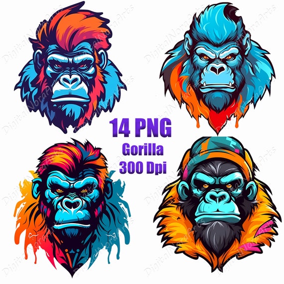 Free Vector  T-shirt gorilla design