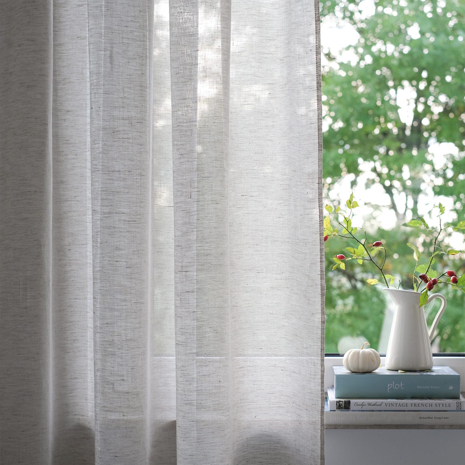 Ethereal Belgian Linen Sheers