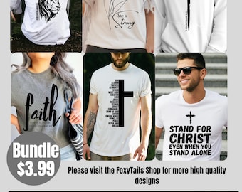 Lot d'impression numérique des écritures chrétiennes (png, svg, pdf, jpeg)