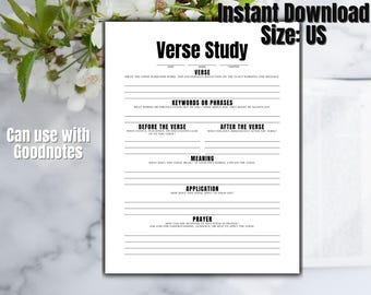 Printable Verse Mapping Bible Study Guide: Christian Faith (Digital Download)