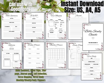 Printable Verse Mapping Bible Study Bundle: Christian Faith Guide (Digital Download)
