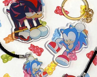 Alien Hedgehog Charms- 2.5" and phone charms