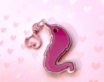 3" Worm on String Shaker Charm