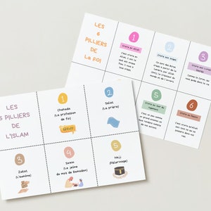 Educational Card Pack - 5 Pillars of Islam and 6 Pillars of Faith