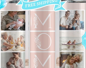 Custom Photo Tumbler Cup for Mom, Grandma for Mother's Day