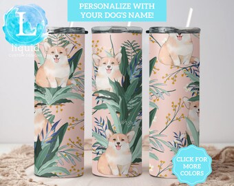 Custom Corgi Mama Tumbler, Corgi Mom Gift, Corgi Mama Travel Cup, Personalized Corgi Lover Gift, Corgi Mama Gift for Her
