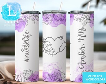 Nurse Appreciation Gift, Custom #nurselife Tumbler, RN, LPN, Gift for Nurse Appreciation Week, Nurse Graduation Gift, Nurse Travel Cup Mug
