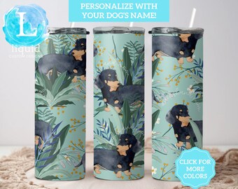 Custom Dachshund Mom Tumbler, Dachshund Mom Gift, Dachshund Mama Travel Cup, Personalized Dachshund Lover Gift, Dachshund Mama Gift for Her