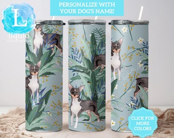 Custom Rat Terrier Mom Tumbler, Rat Terrier Mama Gift for Birthday, Rat Terrier Mom Travel Cup, Rat Terrier Lover Gift, Dog Mom Gift