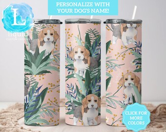 Custom Beagle Mama Tumbler, Beagle Mom Gift, Beagle Mama Travel Cup, Personalized Beagle Lover Gift, Beagle Mama Gift for Her