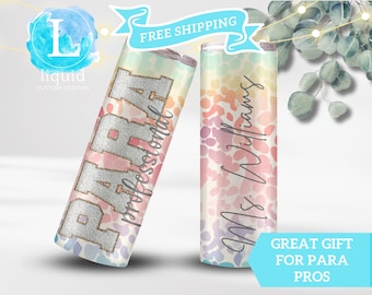Paraprofessional Gift, Para Professional Tumbler Personalized, Para Educator Cup, Teacher Assistant Gift, Paraprofessional Cup
