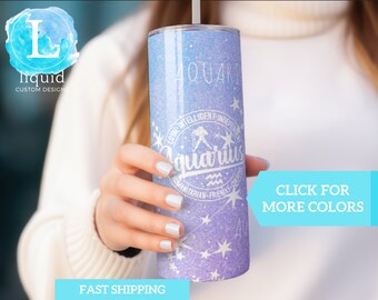Aquarius Gift, Aquarius Birthday Gift, Aquarius Tumbler, Aquarius Travel Mug, Aquarius Travel Cup, Aquarius Birthday Gift for Mom for Sister