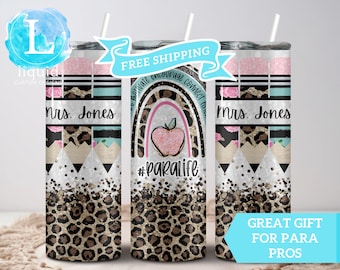 Teacher Appreciation Paraprofessional #PARA Life Cup Gifts, Para Pro Tumbler Personalized, Custom Para Educator Cup, PARA Team Teacher Gift