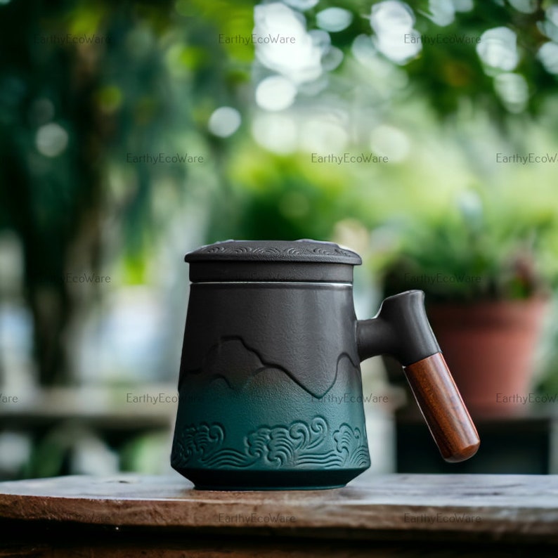 Japanese Coffee Mug Handcrafted Handmade Tea Ceramic Kiln Etsy UK