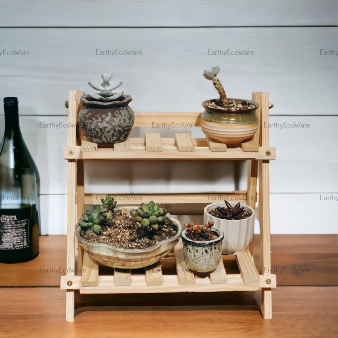 Bamboo Wooden Table Rack Two Tier Kitchen Desk Shelf Wood - Etsy UK