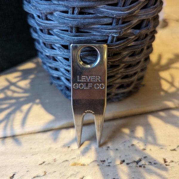 Personalised Golf divot tool, pitch repair tool, ball marker- Custom golf gift made of 304ss, engraved with your initials, logo or message