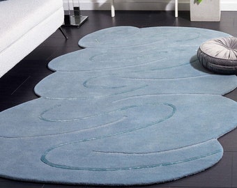 Cloud Rug | Irregular Shaped Hand-Tufted Wool | Area Rug for Kids Room, Bedroom, Living Room, Home, Office