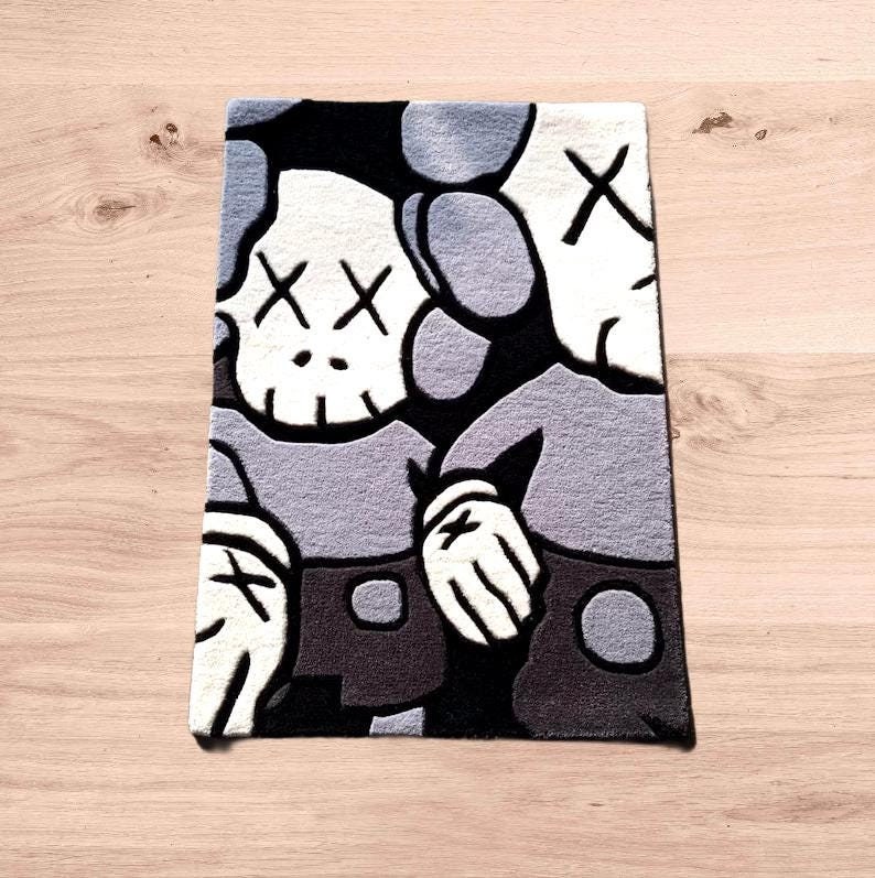Handmade 100% Wool Tufted Rugs Brilliant and Attractive Cartoon Character. Anime Rug For Living Room, Nursery Room Bed Room