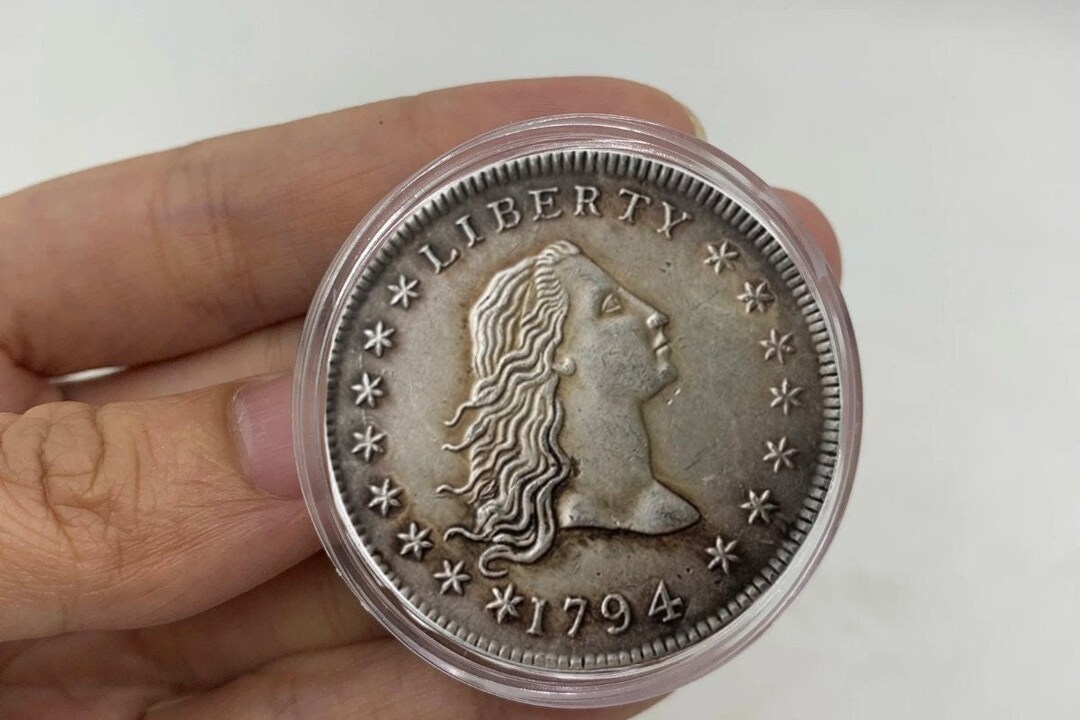 Moneta Copia 1 Dollaro 1794 Stati Uniti – Flowing Hair, 39.12mm 25g