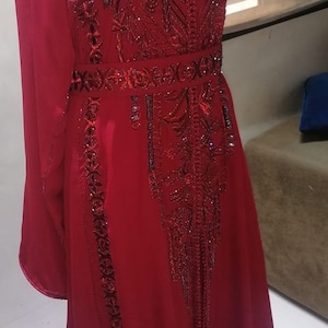 oriental dress, party dress, wedding dress, caftan dress, Morrocan caftan, takchita, embroidery