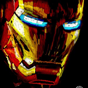 16x20 Canvas Iron Man Mask