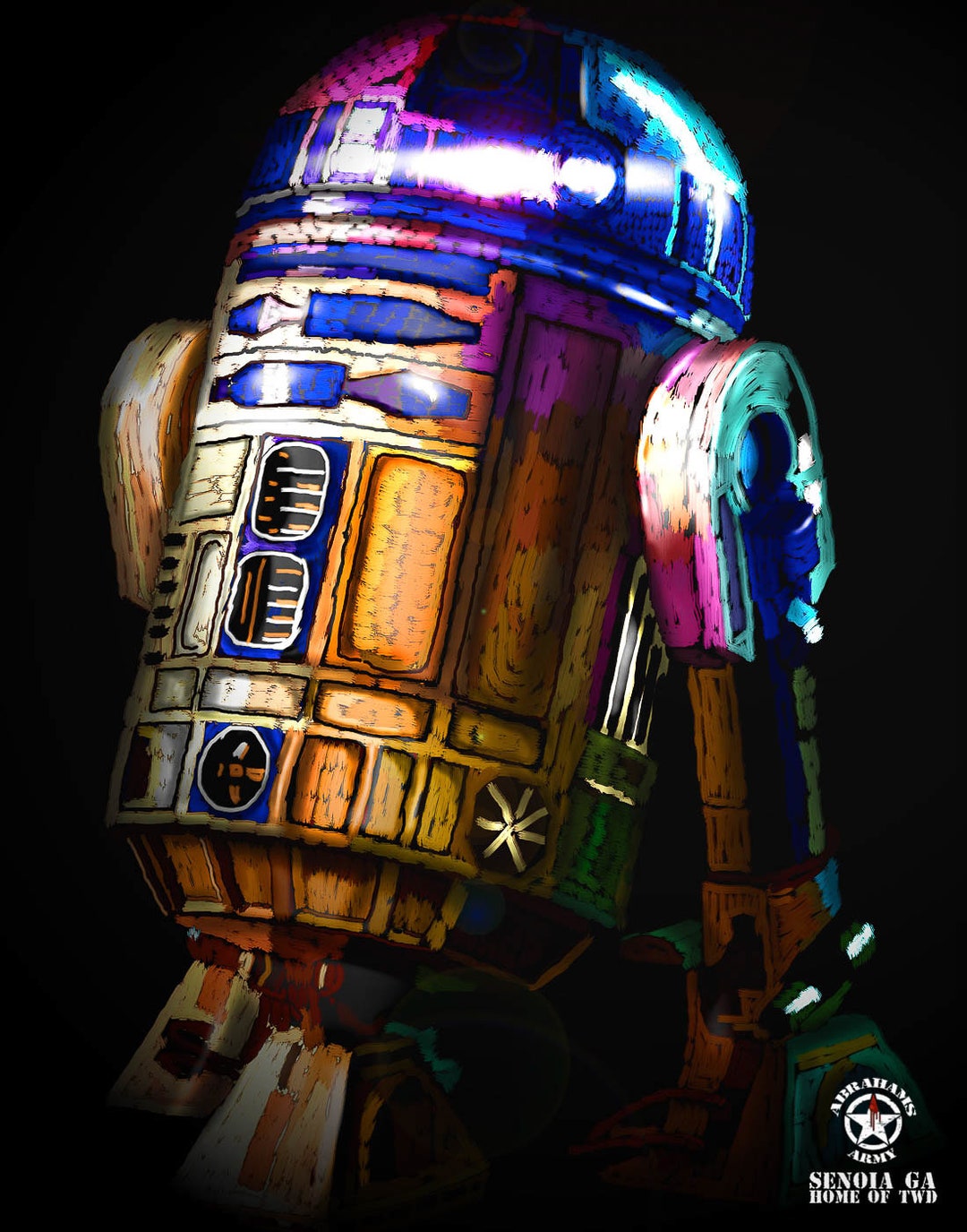 36x24 Canvas R2D2 - Etsy