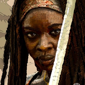 18x24 Canvas Michonne