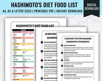 Lista de alimentos de la dieta de Hashimoto: Guía sin gluten (Descargar PDF)