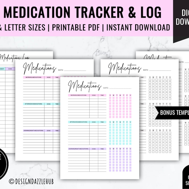 Am Pm Medication Tracker - Etsy