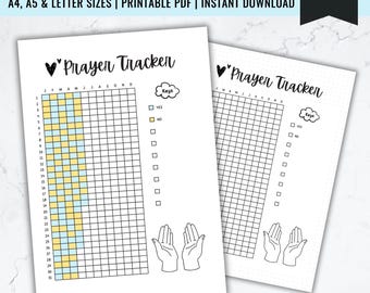 Diario de oración imprimible: Diario de estudio bíblico diario (descarga digital)