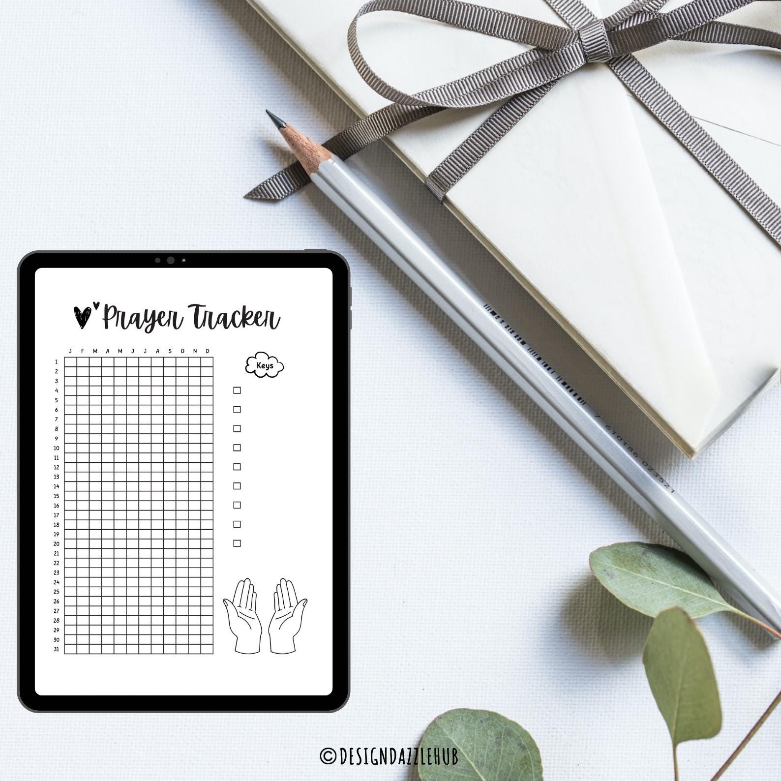 Prayer Tracker Printable: Daily Bible Study Journal (digital Download ...