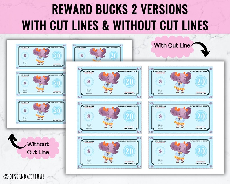 Kids' Reward System Printable | Mom Bucks Editable | Good Behavior ...