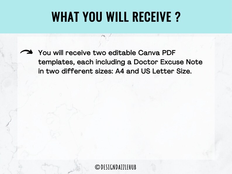Editable Doctor Excuse Note Template for Work | Customizable Printable ...