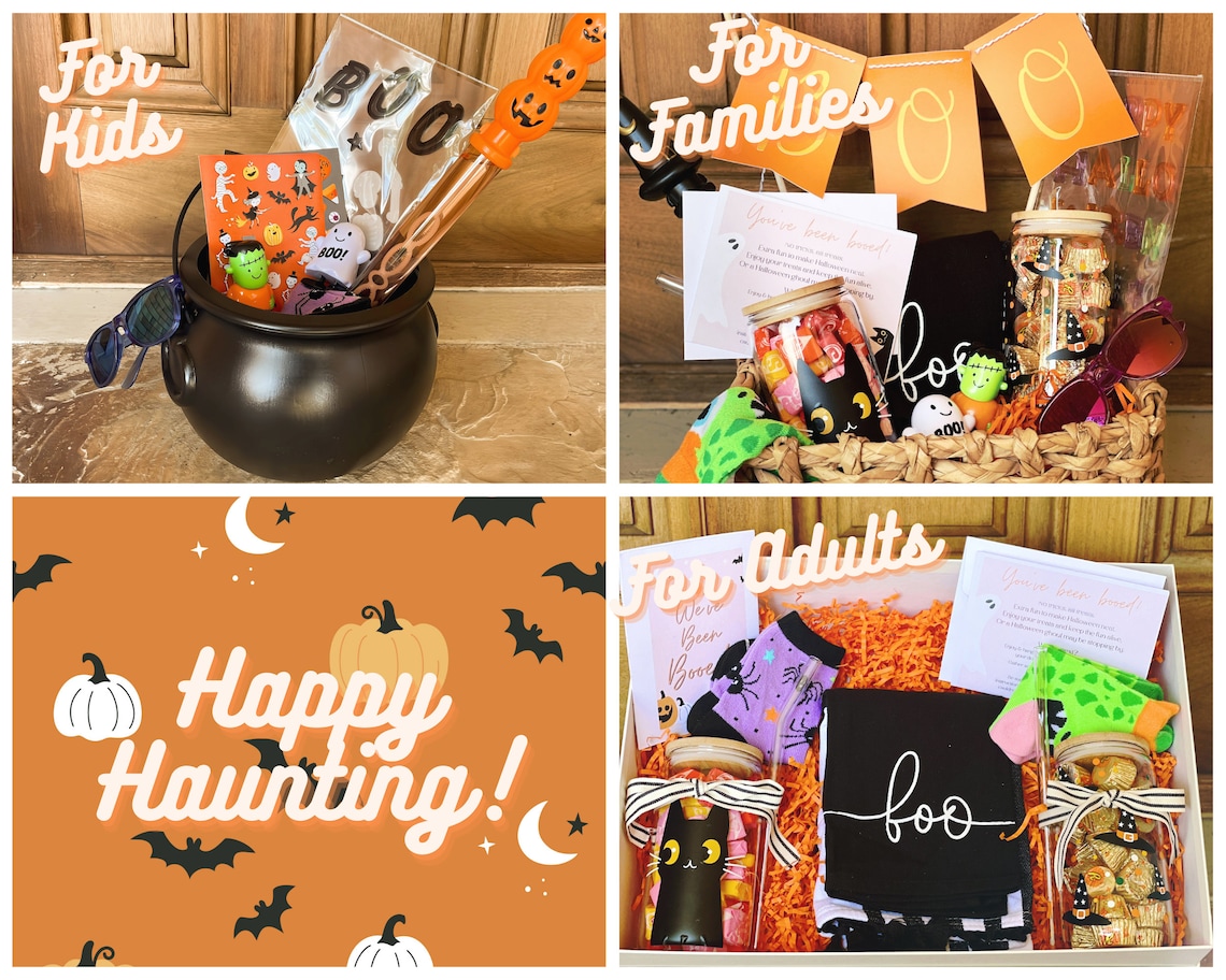 Kidfriendly Halloween Gift Basket Boo Basket, You've Been Booed, Kid
