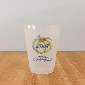 Custom Watercolor Pumpkin Cups | Thanksgiving Friendsgiving Party Decor bild 4