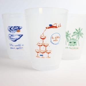 Custom Girls Trip Cups | Coastal Drinkware, Summer Party Favors