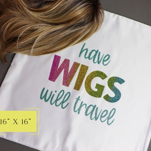 Wig Travel Bag Extension Storage Bag Wig and Topper Travel Bag and Organizer Personalized Travel Bag for Wigs and Extensions image 3