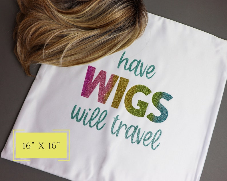 Wig Travel Bag Extension Storage Bag Wig and Topper Travel Bag and Organizer Personalized Travel Bag for Wigs and Extensions image 3