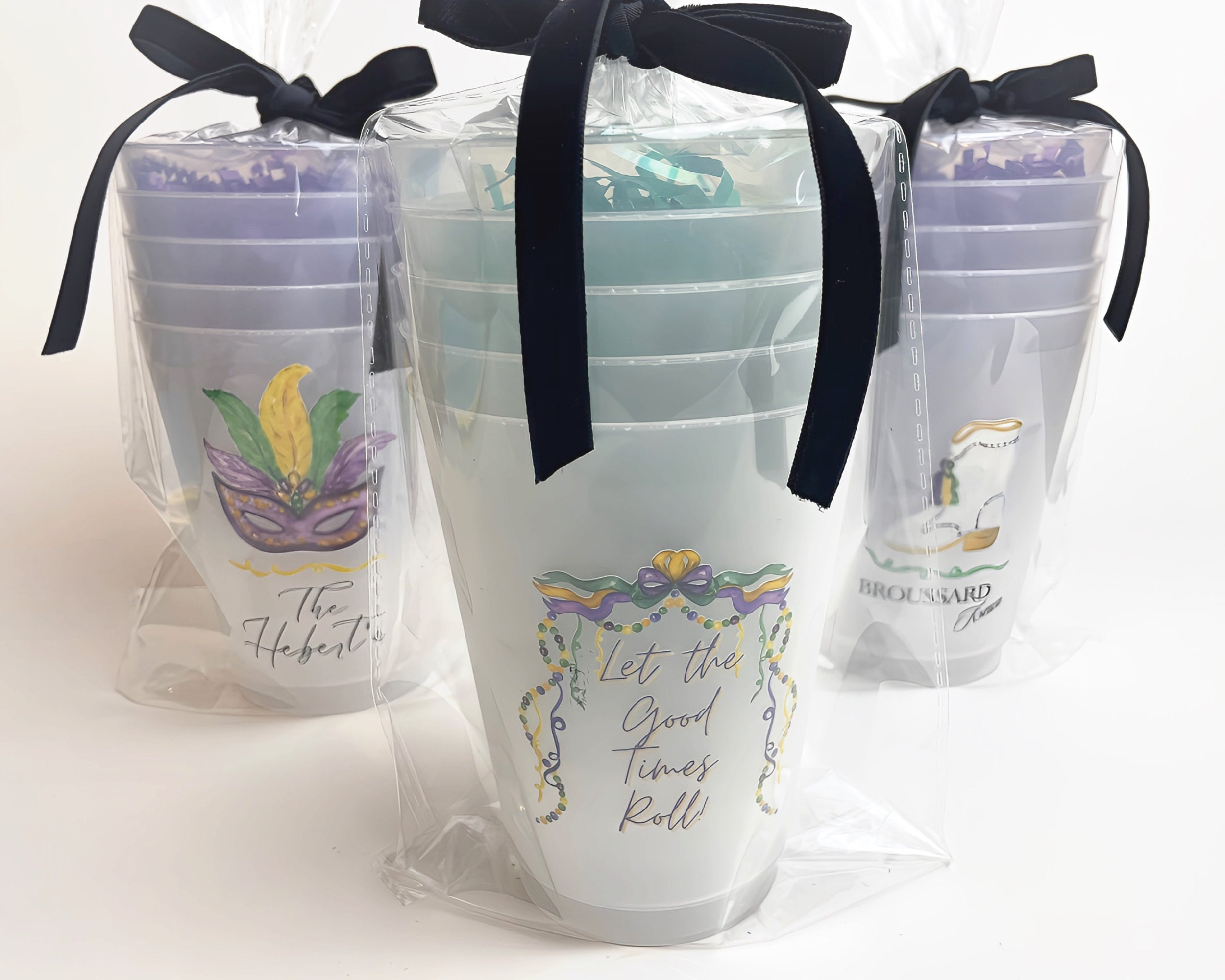 mardi gras party cups