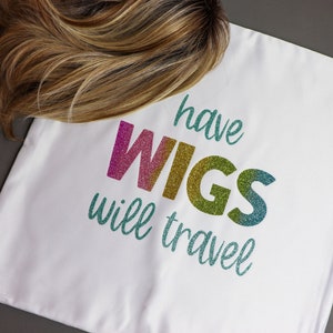 Wig Travel Bag Extension Storage Bag Wig and Topper Travel Bag and Organizer Personalized Travel Bag for Wigs and Extensions image 1