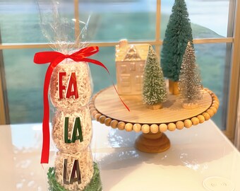 Holiday "FA LA LA" Plastic Tumblers | Christmas Party Set of 3