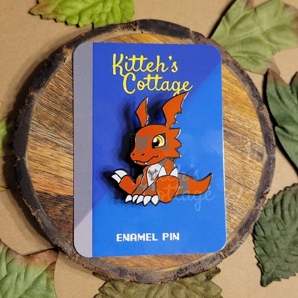 Guilmon Digimon Enamel Pin