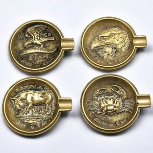 Vintage Brass Ashtray - Exquisite Sculpted Décor Inspired by Max le Verrier
