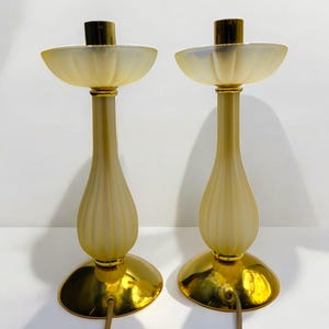 Vintage Murano Table Lamps – Elegant Hand-Blown Glass Design - 1990&#39;s