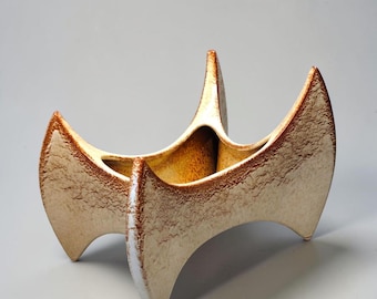 Roberto Rigon für Bertoncello Vintage Brutalistische Keramikskulpturvase