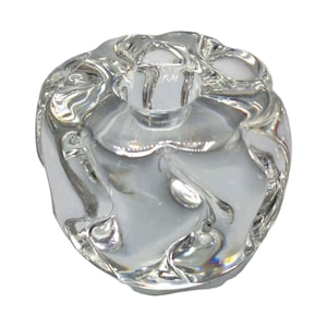 Set of Two Crystal Candle Holders by Daum - Mid-20th Century