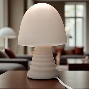 Murano Glass Mushroom Lamp - mid Century