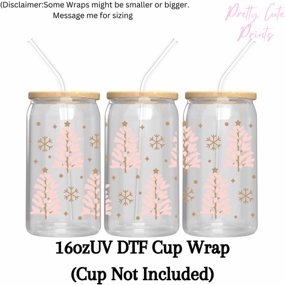 UV DTF Cup Wraps (Physical Product)No Heat Needed