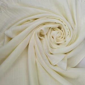 Ivory Cream Colour Soft Summer Shawl Wedding Bridal Shawl Wrap With tassels Elegant Headscarf Stole Hijab